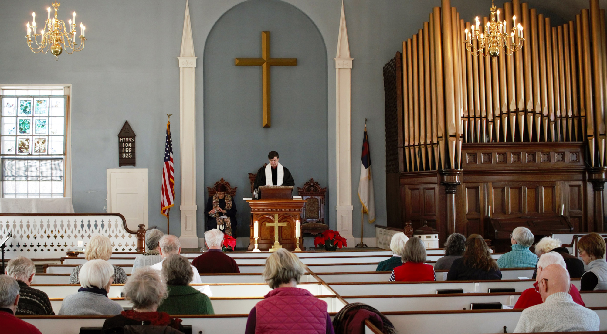 Congregation at worship