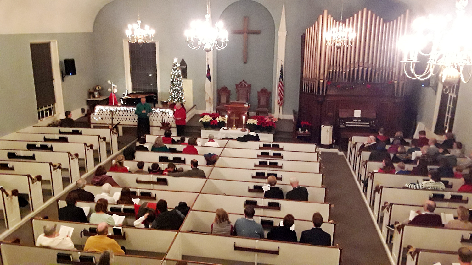 Congregation at worship